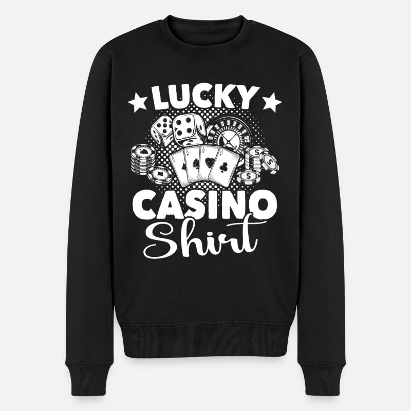 Casino - Männer Premium Bio Pullover - Schwarz