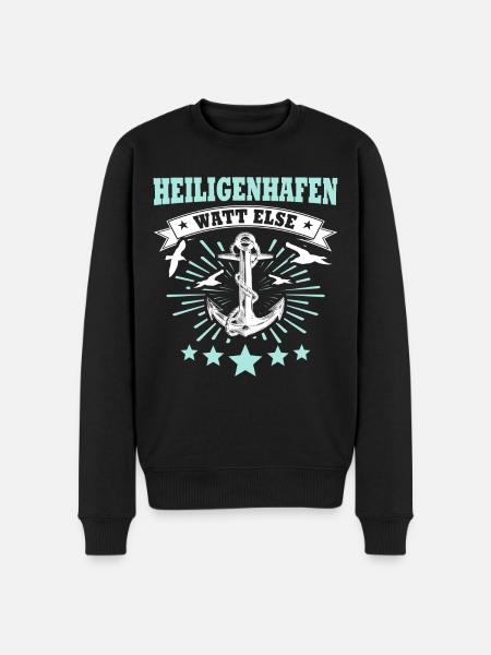 Heiligenhafen Heiligenhafener - Männer Premium Bio Pullover - Schwarz