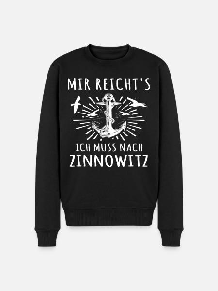 Zinnowitz - Männer Premium Bio Pullover - Schwarz