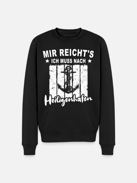 Heiligenhafen - Männer Premium Bio Pullover - Schwarz
