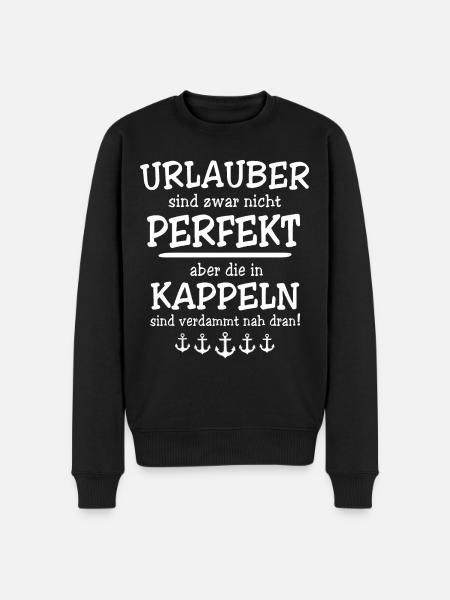 Kappeln Kappelner - Männer Premium Bio Pullover - Schwarz