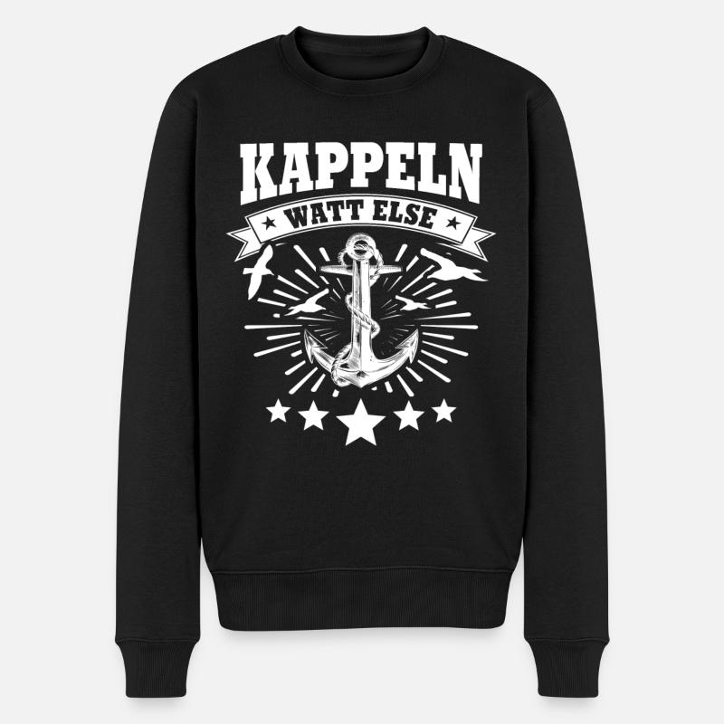 Kappeln Kappelner - Männer Premium Bio Pullover - Schwarz