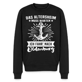 Oldenburg Oldenburger - Männer Premium Bio Pullover - Schwarz - Vorne - Nico (187cm)
