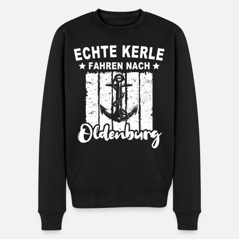 Oldenburg Oldenburger - Männer Premium Bio Pullover - Schwarz