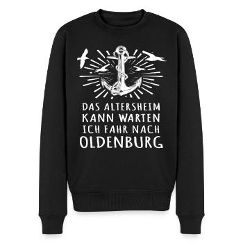 Oldenburg Oldenburger - Männer Premium Bio Pullover - Schwarz - Vorne - Nico (187cm)
