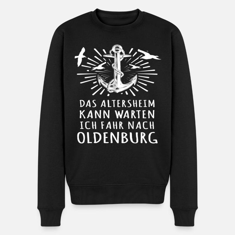 Oldenburg Oldenburger - Männer Premium Bio Pullover - Schwarz