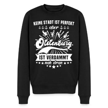 Oldenburg Oldenburger - Männer Premium Bio Pullover - Schwarz - Vorne - Nico (187cm)