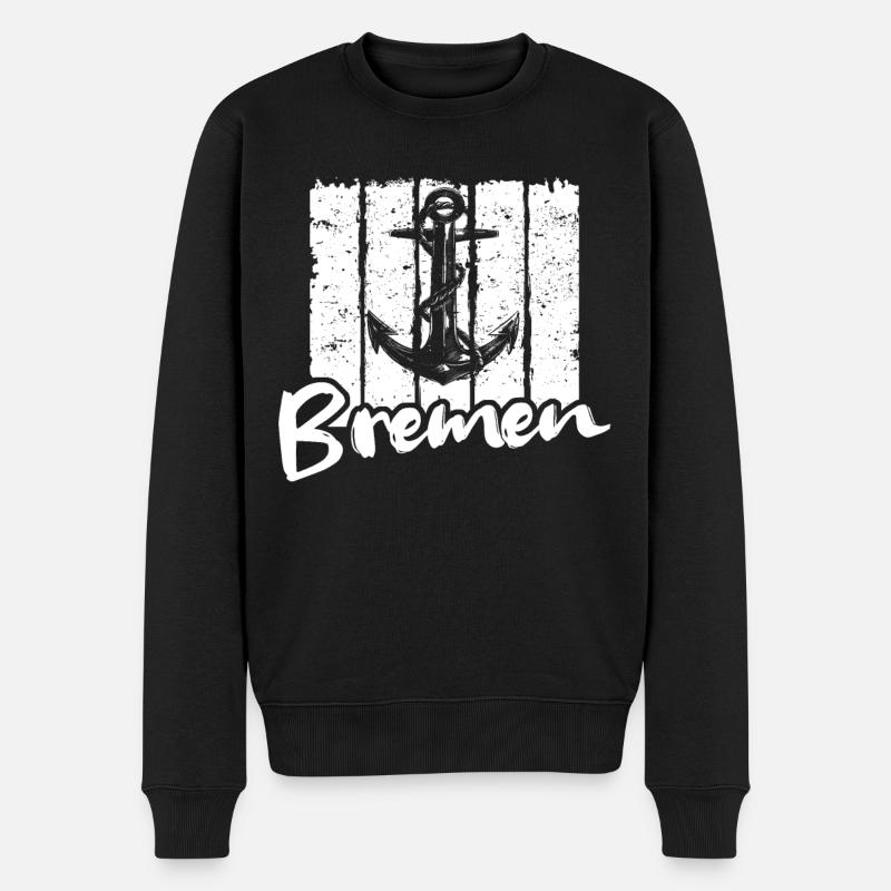 Brême Bremer - Pull Premium bio Homme - noir