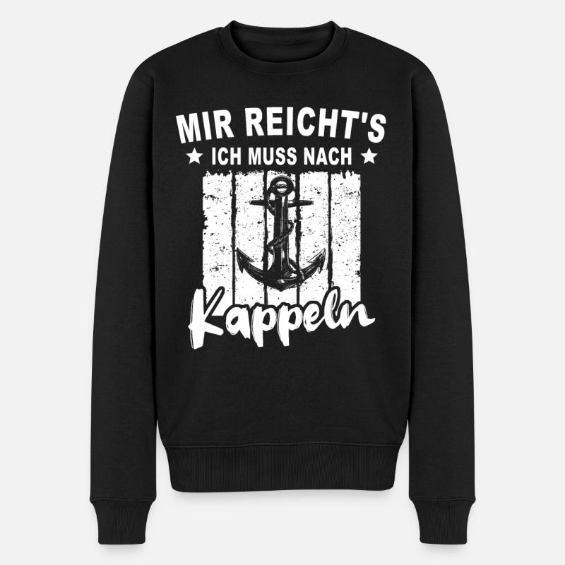 Kappeln - Männer Premium Bio Pullover - Schwarz