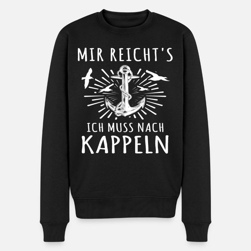Kappeln Kappelner - Männer Premium Bio Pullover - Schwarz