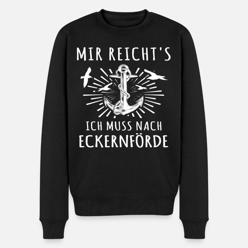 Eckernförde - Männer Premium Bio Pullover - Schwarz