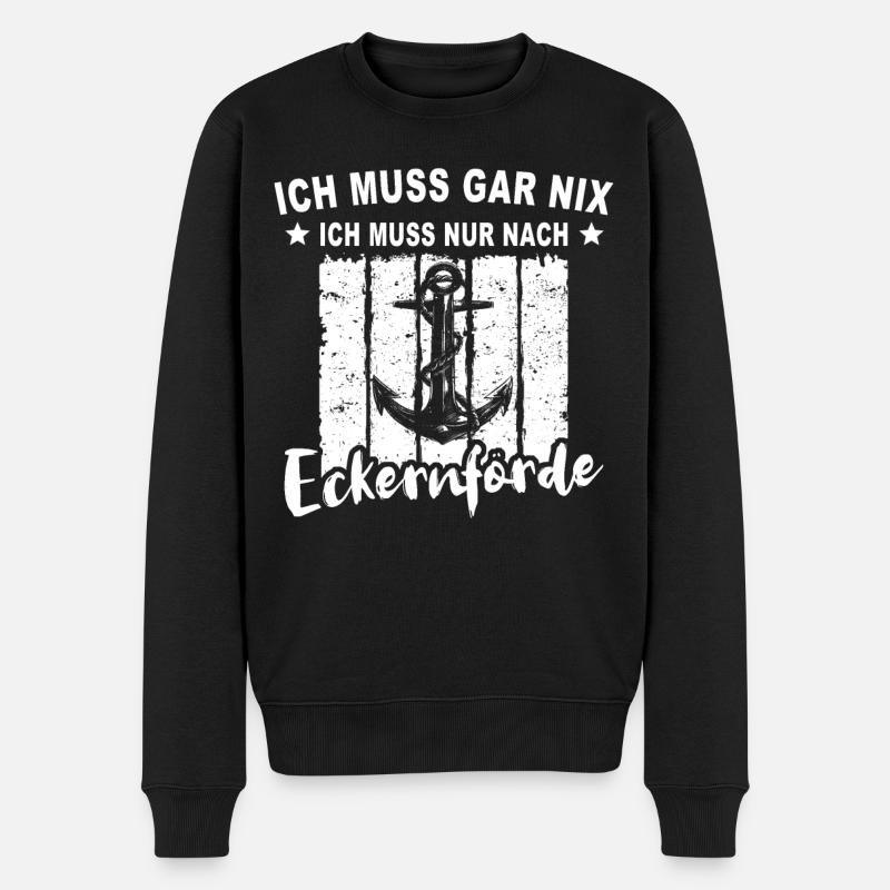 Eckernförde Eckernförder - Männer Premium Bio Pullover - Schwarz