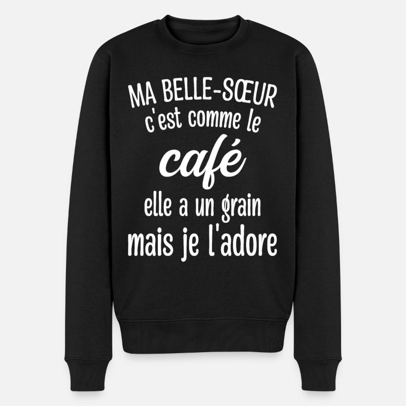 Belle-sœur Grain Café - Pull Premium bio Homme - noir