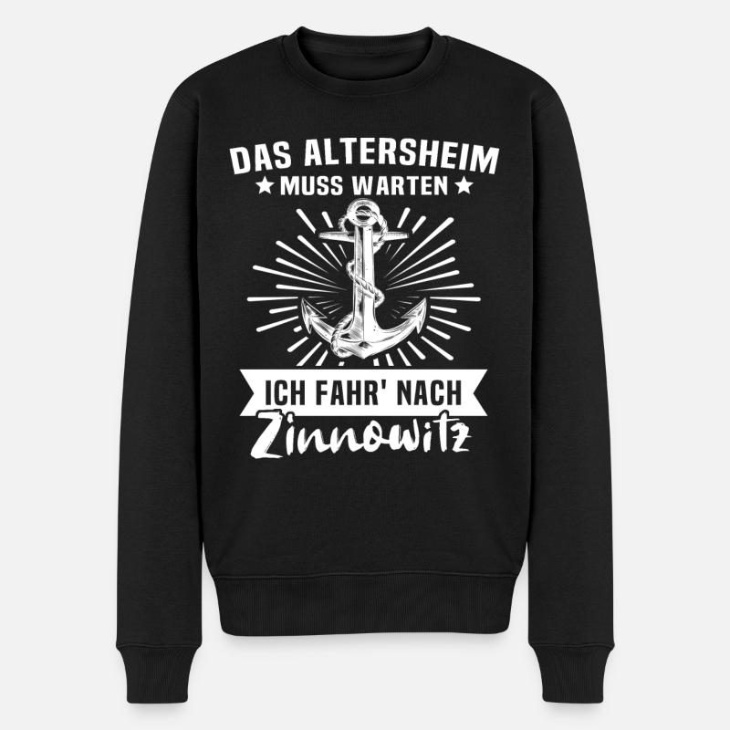Zinnowitz Altersheim - Männer Premium Bio Pullover - Schwarz