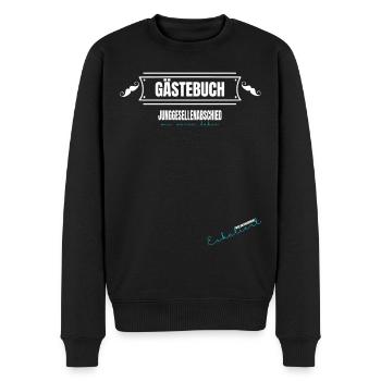 Gästebuch Junggeselle Polterer Junggesellen Männer - Männer Premium Bio Pullover - Schwarz - Vorne - Nico (187cm)