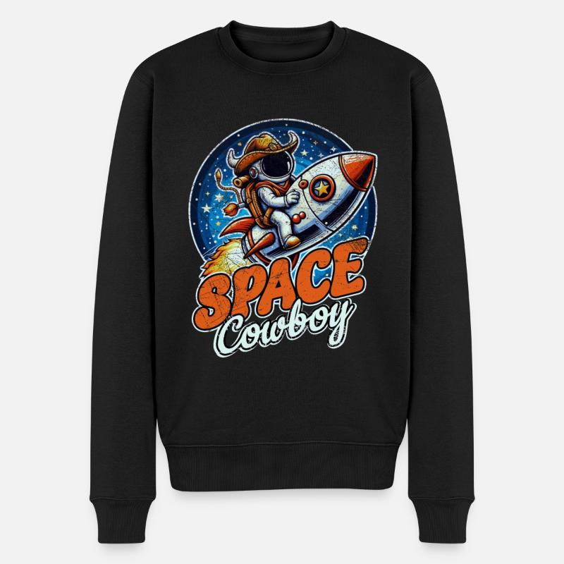 Cowboy de l’espace - Pull Premium bio Homme - noir