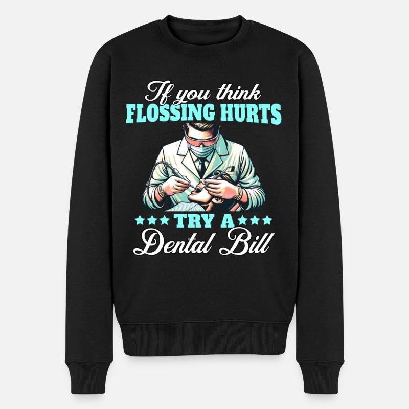 Dentiste Dentist - Pull Premium bio Homme - noir