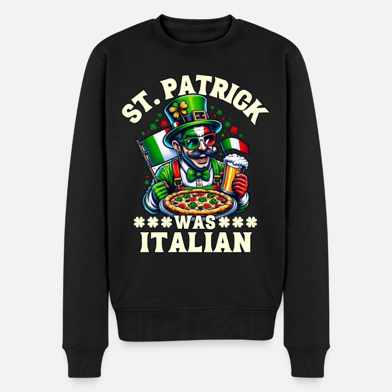 Fête de la Saint-Patrick italienne - Pull Premium bio Homme - noir