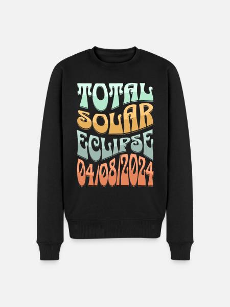 Solar eclipse - Men's Premium Organic Jumper - black