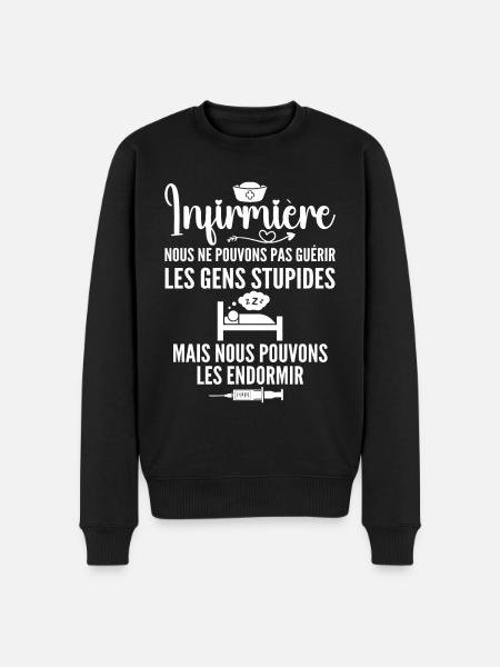 Nurse Humor - Nurse Gift - Men's Premium Organic Jumper - black