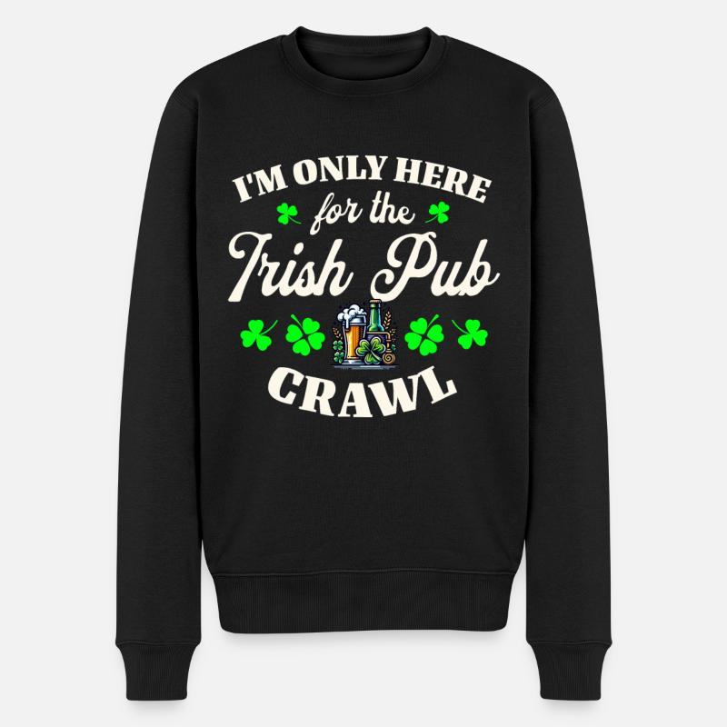 Irlande Fête de la Saint-Patrick - Pull Premium bio Homme - noir