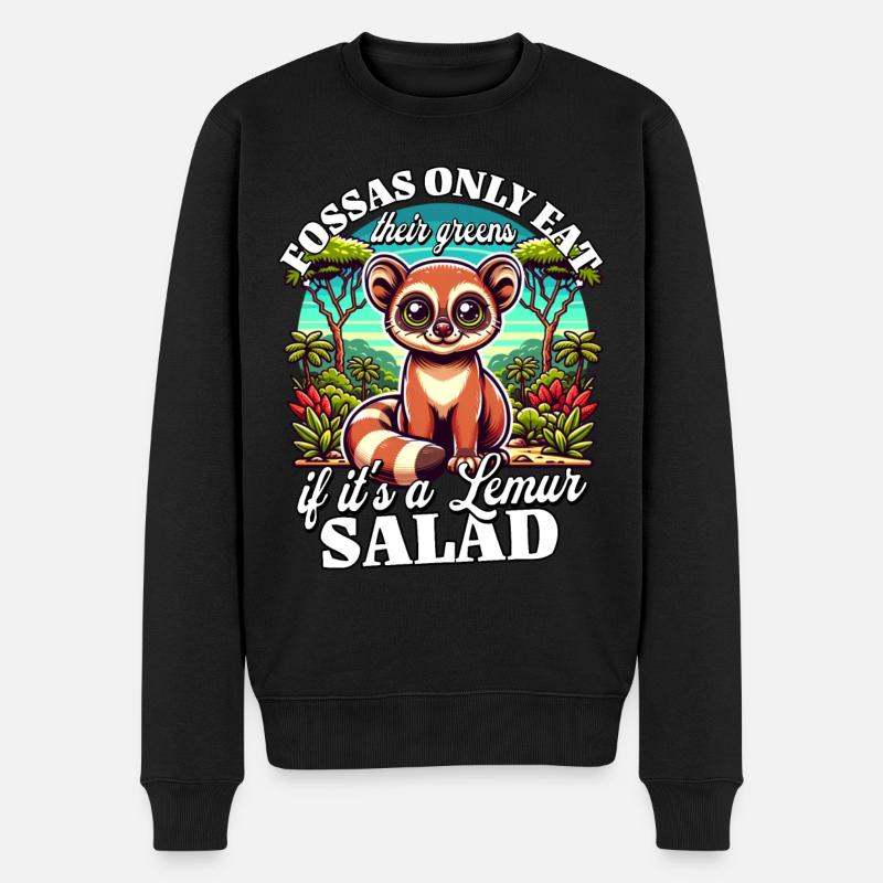 Madagascar Fossas - Pull Premium bio Homme - noir