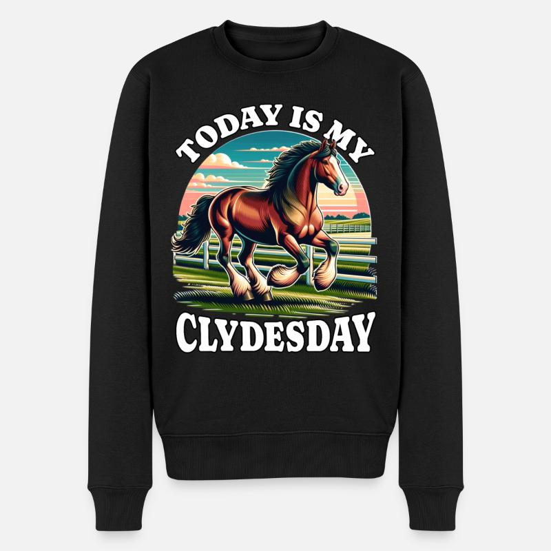 Clydesdale - Pull Premium bio Homme - noir