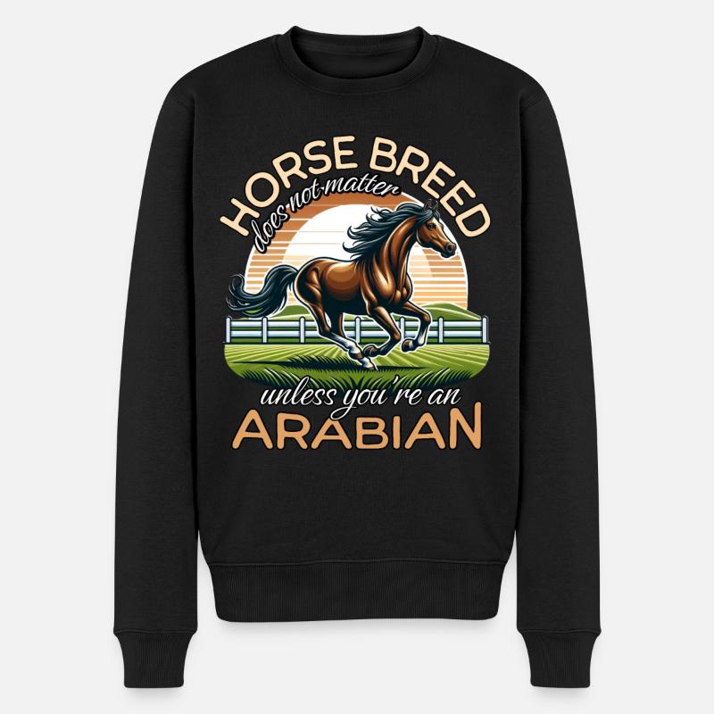 Araber - Männer Premium Bio Pullover - Schwarz