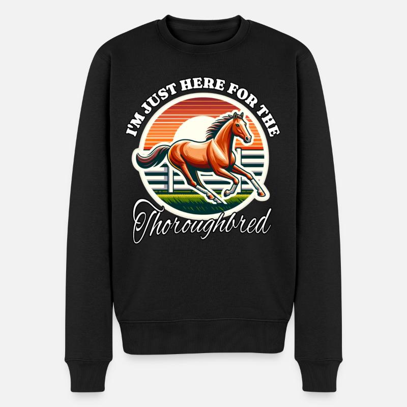 Cavalier pur-sang - Pull Premium bio Homme - noir