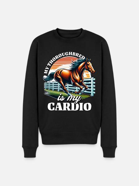 Thoroughbred Cardio - Männer Premium Bio Pullover - Schwarz