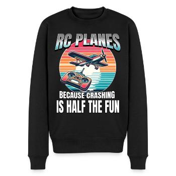 Model Airplane RC Airplane - Men's Premium Organic Jumper - black - Front - Nico (187cm)