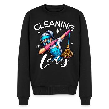 Femme de ménage - Pull Premium bio Homme - noir - Devant - Nico (187cm)