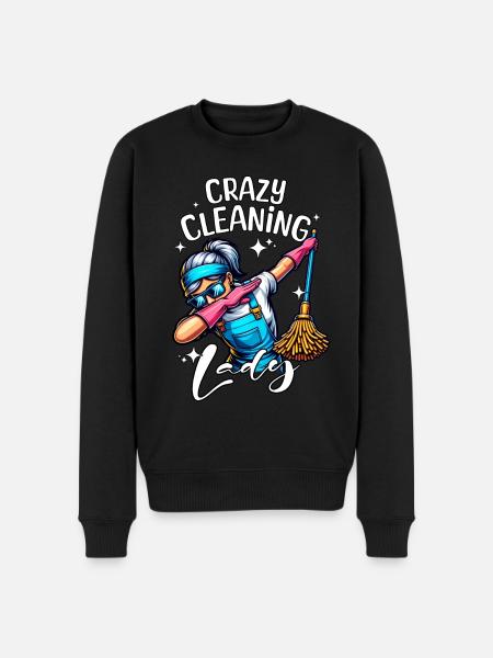 Cleaning lady cleaner - Men's Premium Organic Jumper - black
