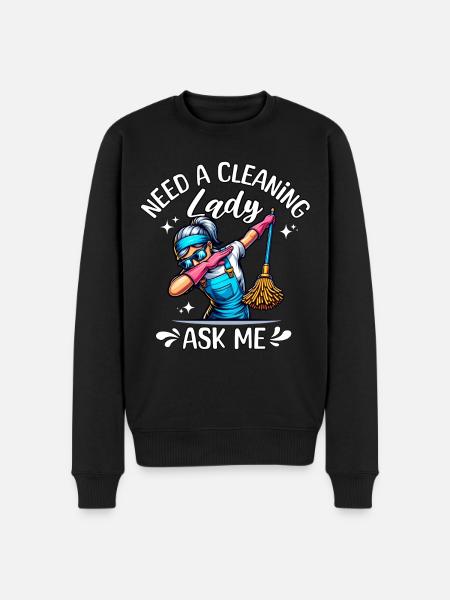 Cleaning lady cleaner - Men's Premium Organic Jumper - black