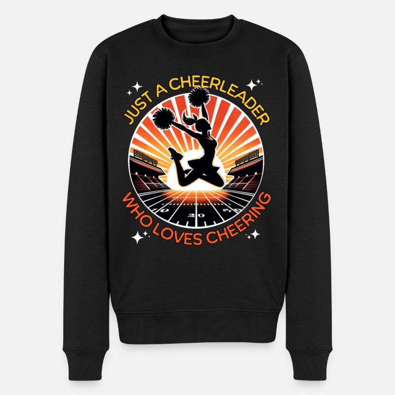 Pom-pom girl Cheerleading - Pull Premium bio Homme - noir