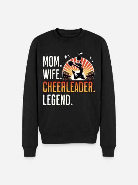 Cheerleader Cheerleading - Männer Premium Bio Pullover - Schwarz