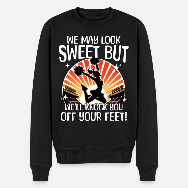 Pom-pom girl Cheerleading - Pull Premium bio Homme - noir
