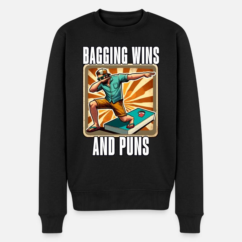 Pouf Cornhole - Pull Premium bio Homme - noir