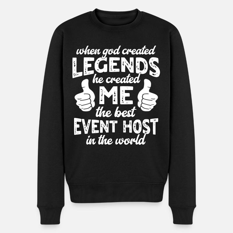 Bester Event Host Legende - Männer Premium Bio Pullover - Schwarz