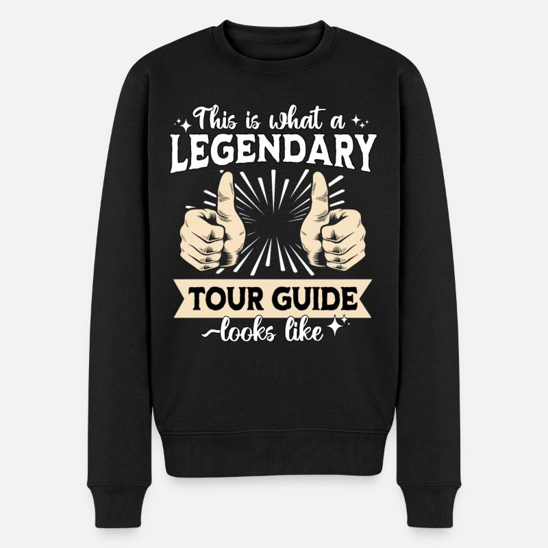Guide touristique légendaire - Pull Premium bio Homme - noir