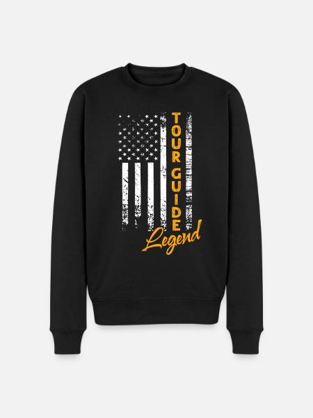 Tour Guide Legend - Men's Premium Organic Jumper - black
