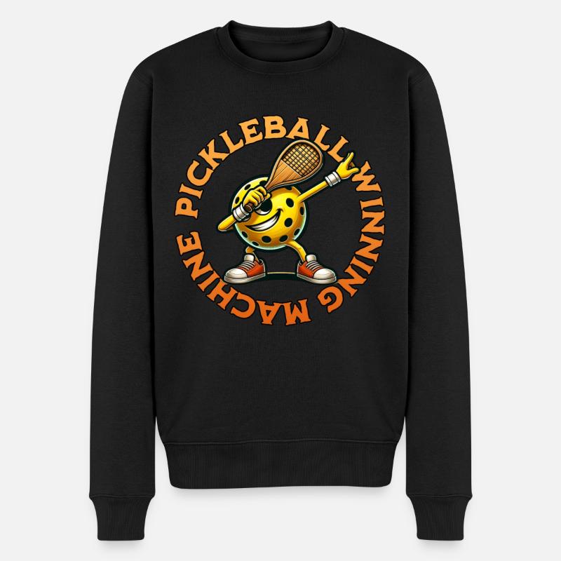 Pickleball Gewinner - Männer Premium Bio Pullover - Schwarz