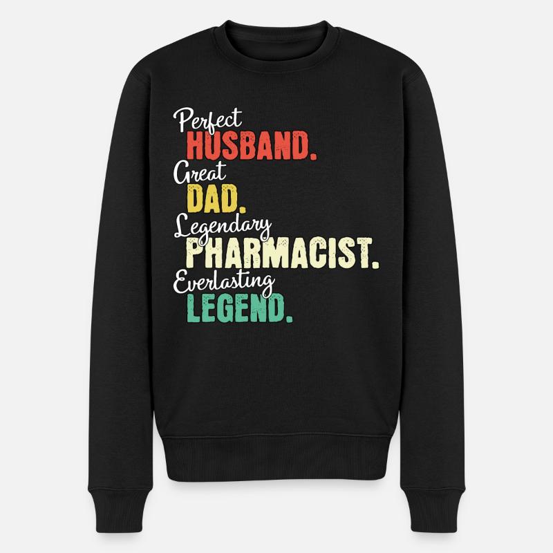 Papa pharmacien - Pull Premium bio Homme - noir
