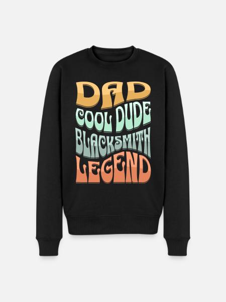 Papa Blacksmith - Men's Premium Organic Jumper - black