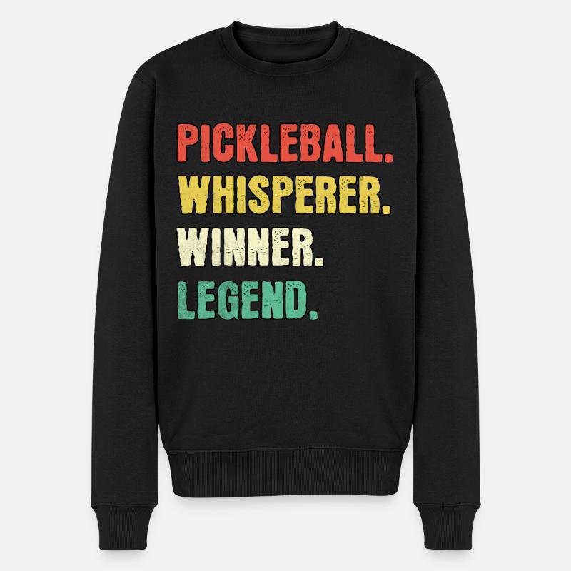 Pickleball Whisperer Pickleball Légende - Pull Premium bio Homme - noir
