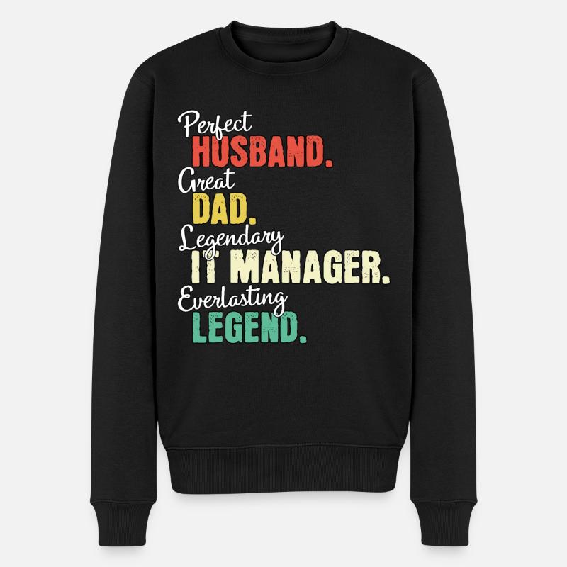 Papa responsable informatique - Pull Premium bio Homme - noir