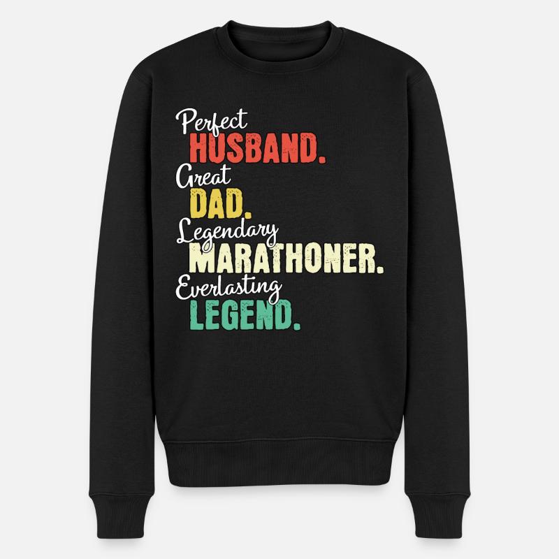 Papa marathonien - Pull Premium bio Homme - noir