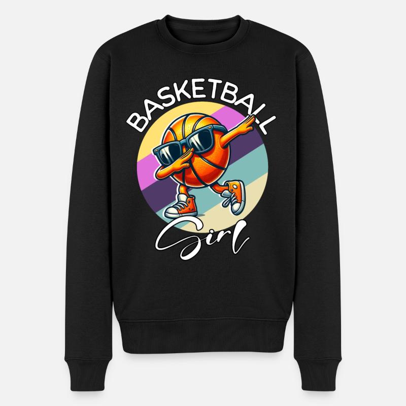 Fille de basket-ball - Pull Premium bio Homme - noir