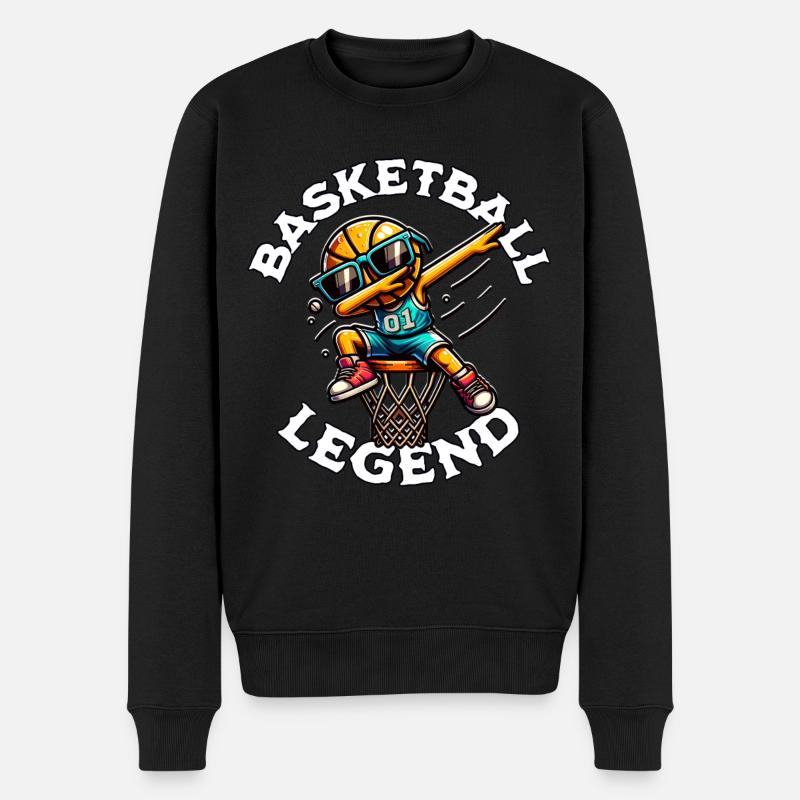 Légende du basket-ball - Pull Premium bio Homme - noir