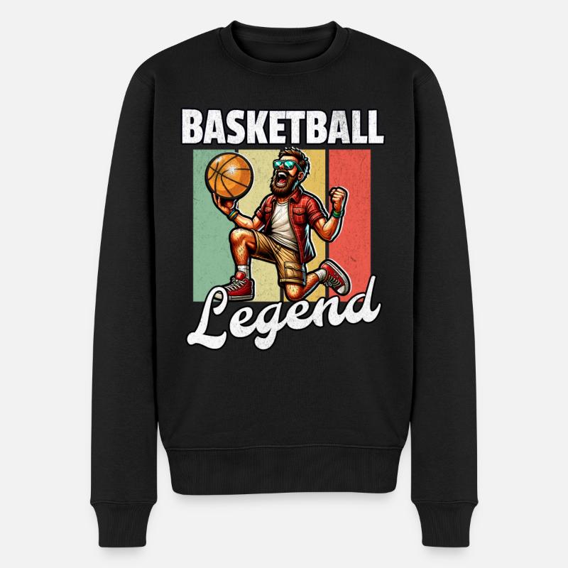 Basket-ball Legend Hommes - Pull Premium bio Homme - noir